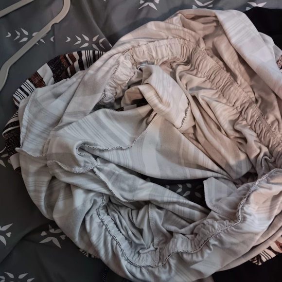 Striped Scoop Neck Romper in White, Brown & Black - Picture 4 of 12